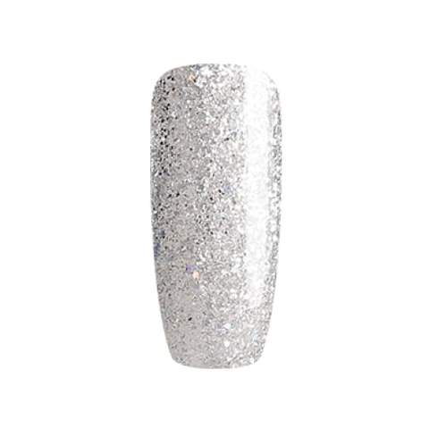 Esmalte Gel PLATINUM 09 MIX GLITTER SEMI HOLO PLATEADO