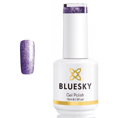 Esmalte Gel PLATINUM 14 GLITTER PEQUEÑO MORADO