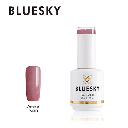 Esmalte Gel SS1903 - Rosado palo con microglitter