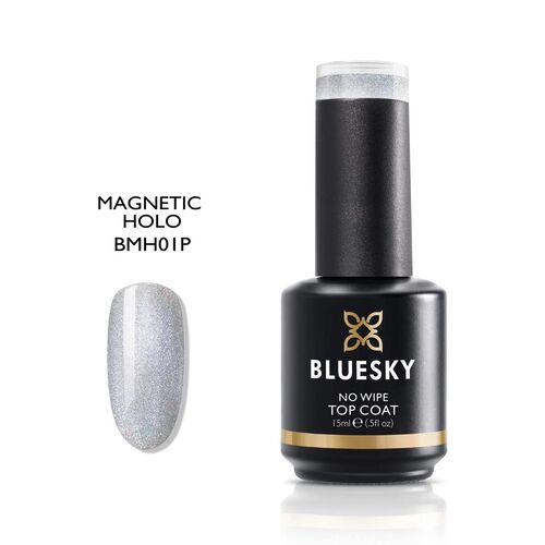 Esmalte Gel - Top No Wipe Ojo de Gato Holografico