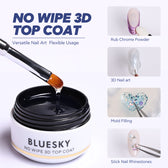 Esmalte Gel Top Coat 3D No Wipe