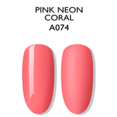 Esmalte Gel 5A74  Naranjo - Rosado Neon