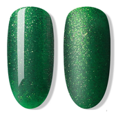 Esmalte gel 63902 Verde Navidad Glitter pequeños