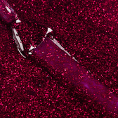 Esmalte Gel 80545 Burdeo Glitter rojo