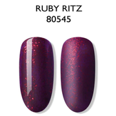 Esmalte Gel 80545 Burdeo Glitter rojo