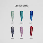 Esmalte Gel BLZ24 Morado - azulado glitter