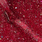 Esmalte Gel BLZ35 Rojo Frambuesa Glitter Mix