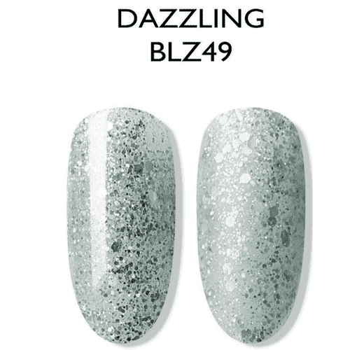 Esmalte Gel BLZ49 Verde Agua Glitter