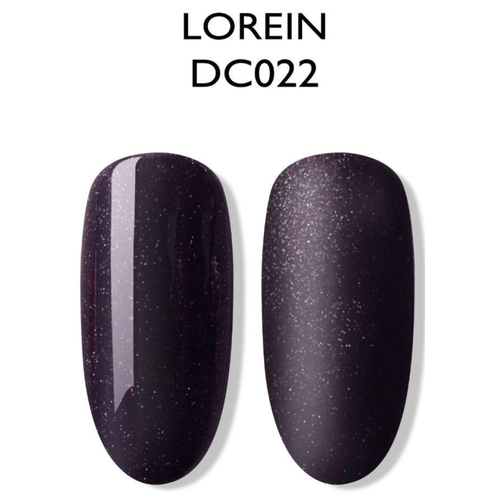 Esmalte Gel DC22 Morado negroso con glitter