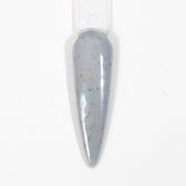 ESMALTE GEL MZA447 GRIS CON CHISPAS DE COLORES