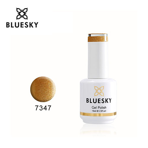Esmalte Gel MZA711 - Dorado con glitter (7347)