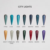 Esmalte Gel MZA711 - Dorado con glitter (7347)