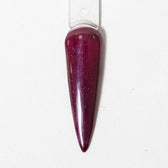 Esmalte Gel MZA903 Burdeo con glitters tornasol morados