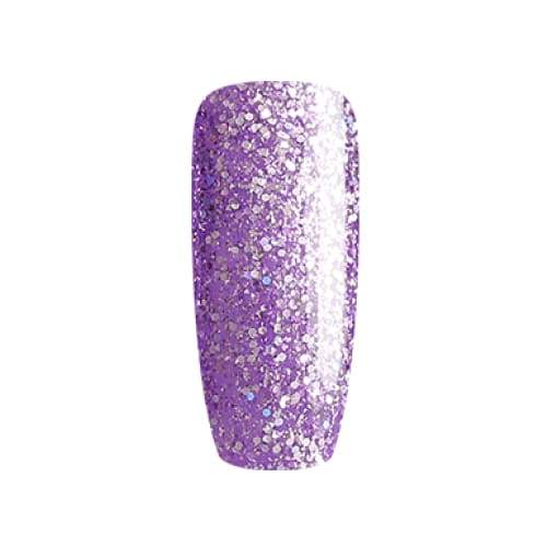 Esmalte Gel PLATINUM 15 MIX GLITTER MORADO SEMI HOLO