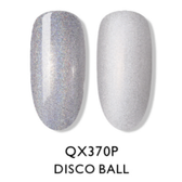 Esmalte Gel QX370 Plateado Holografico