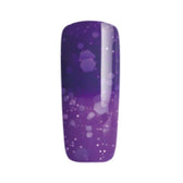 Esmalte Gel Termo TC34 Morado azulado a rosado con glitter
