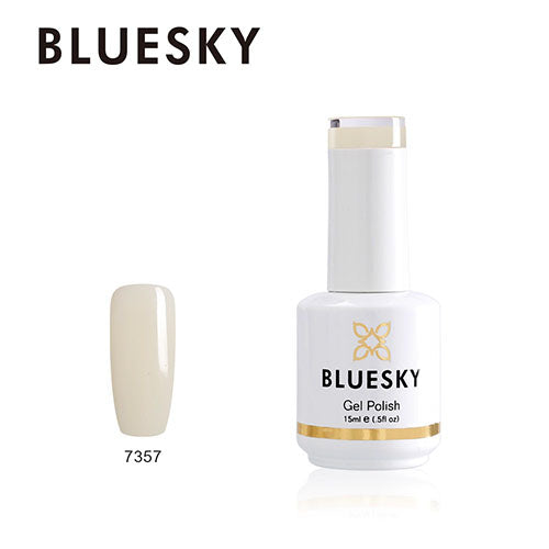 Esmalte Gel 7357 Blanco con tono Beige (Base Francesa)