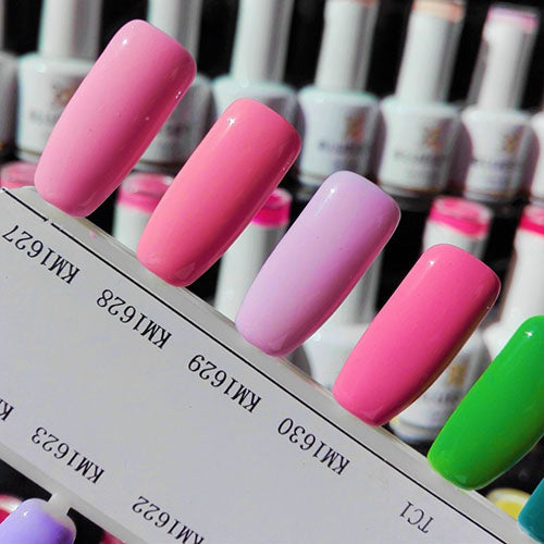 Esmalte Gel KM1629 Lila - Rosado claro pastel