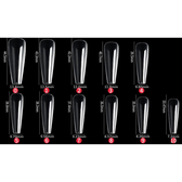 Soft Gel tips - Long Coffin (440 unidades)