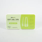 Soft Gel tips - Medium Coffin (Pre-limados) (550 unidades)