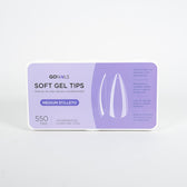 Soft Gel tips - Medium Stiletto (550 unidades)