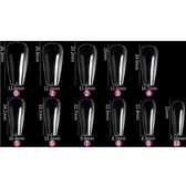 Soft Gel tips - Short Coffin (550 unidades)