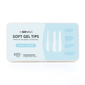 Soft Gel tips - Short Square (Pre-limados) (600 unidades)