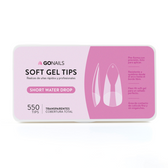 Soft Gel tips - Short Water Drop(Pre-limados) (550 unidades)